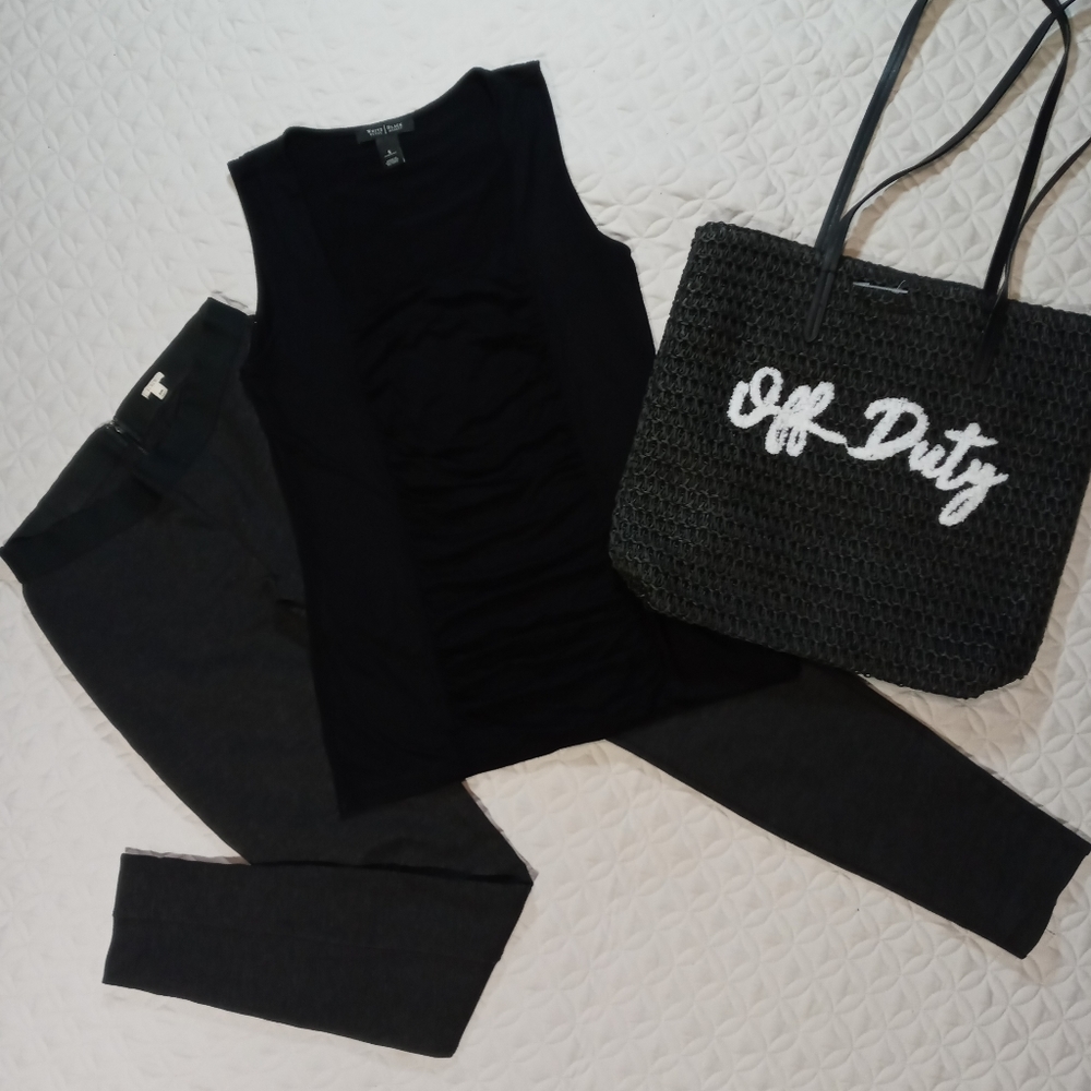 WHBM-Black Sleeveless Tank